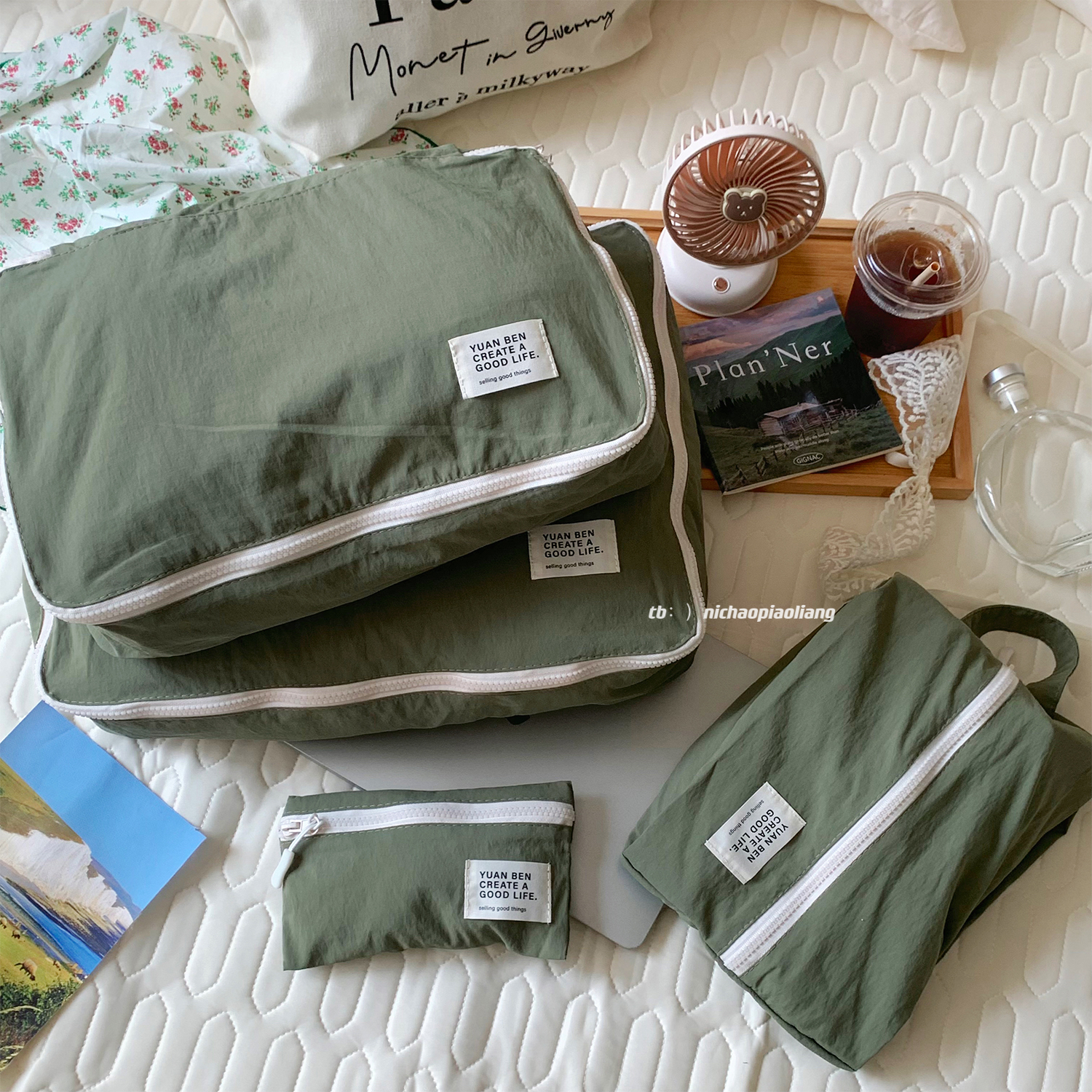 超轻量尼龙防水！旅行衣服收纳袋便携分装大容量行李箱衣服整理包