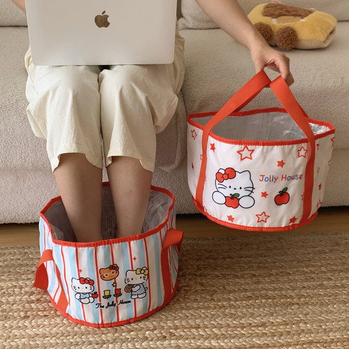 可折叠泡脚桶便携宿舍家用泡脚桶旅行养生加厚铝箔保温熏蒸洗脚桶