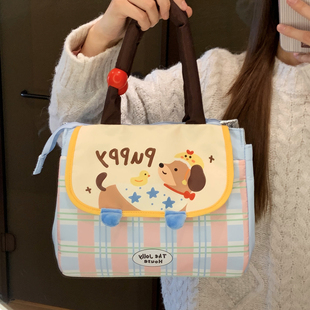 可爱保温饭盒袋装午餐餐包上班族高颜值带饭包手提加厚袋子便当包