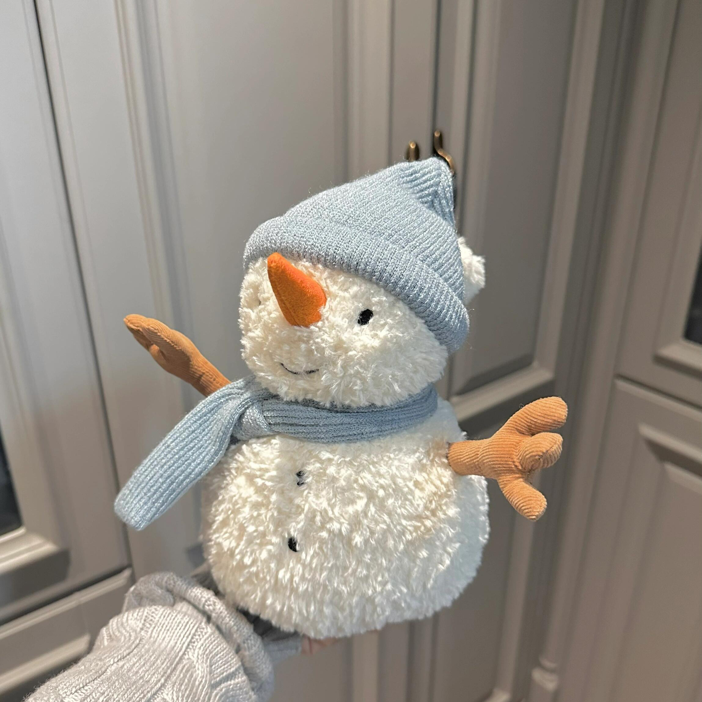 可爱子！萨米雪人抱睡毛绒玩具