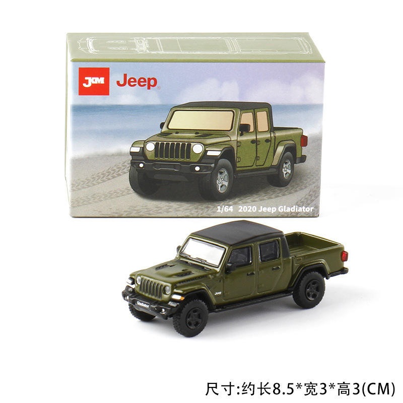 [盒装] 1:64 JEEP角斗士皮卡SUV合金车模减震摆设模型玩具汽车