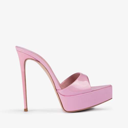 新款 尖头水台时装凉鞋 欧美细跟女鞋外贸高跟鞋sandals 14CM仿皮
