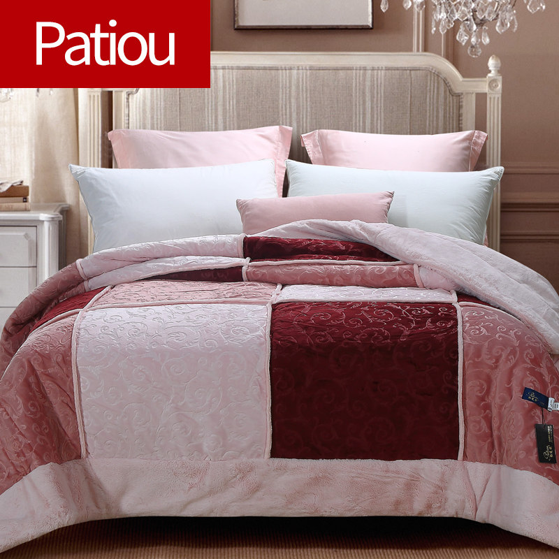 帕缇欧拉舍尔毛毯加厚加绒双人结婚超厚新雪丽盖毯床上毯子盖被子,床上用品,休闲毯/毛毯/绒毯,淘宝优惠券,粉丝福利购,淘宝优惠卷