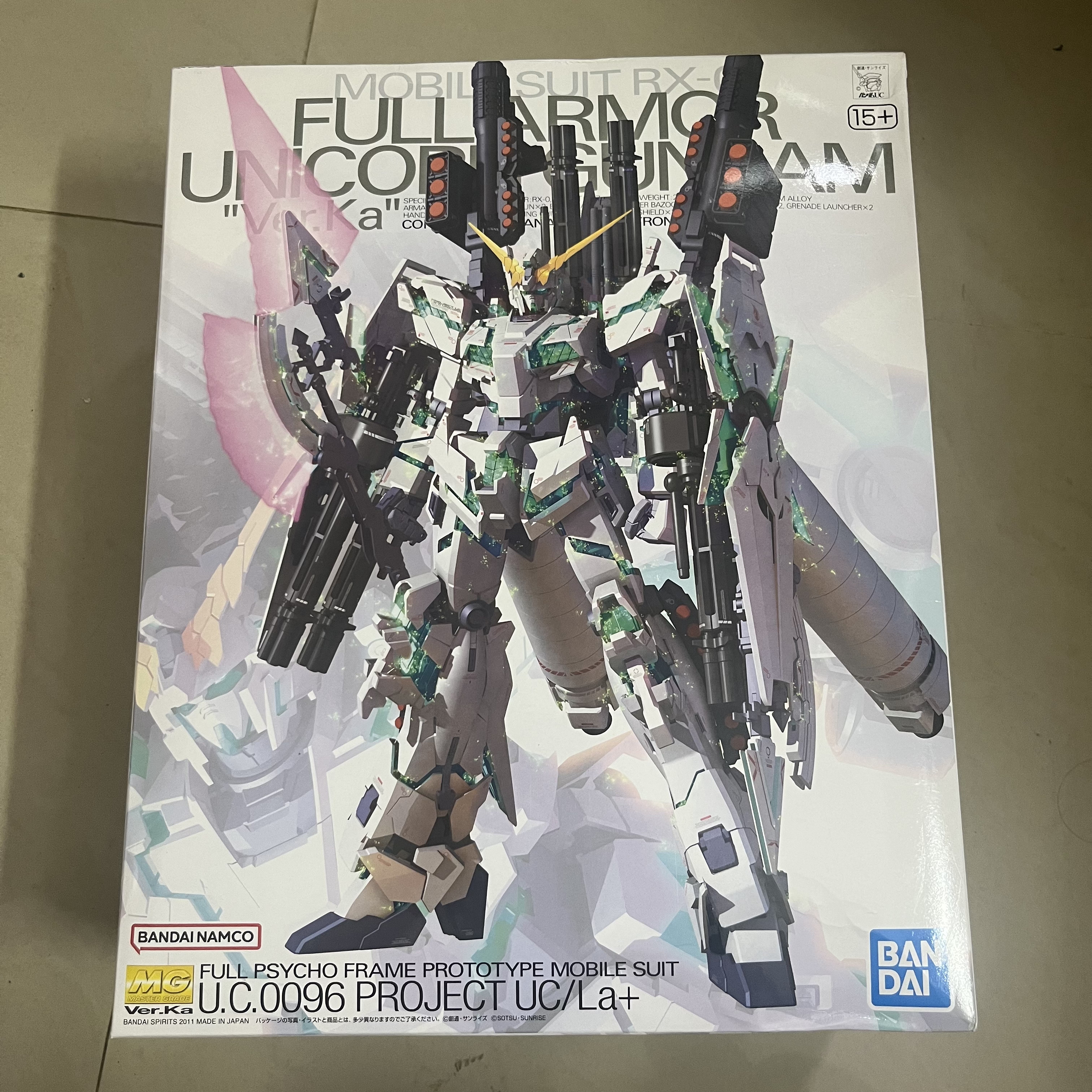 【补件】万代 MG 1/100  KA版 全装备 独角兽 拼装配件零件