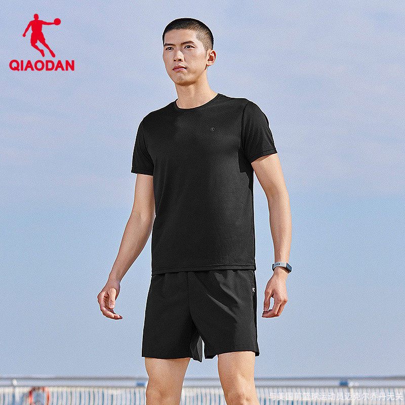 乔丹运动套装男2025夏季新款轻薄透气跑步T恤衫短袖短裤两件套男
