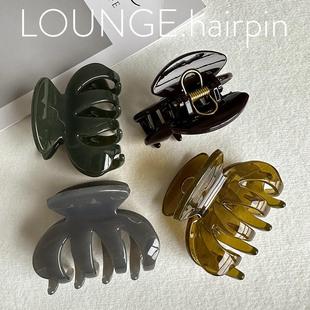 韩国发夹女后脑勺小抓夹高级发量少鲨鱼夹小号头饰
