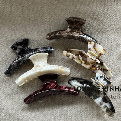 贵气！高级感复古纹理醋酸抓夹