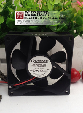 Quietek 8025 SB0812M 12V 0.14A 2线8CM散热风扇 80*80*25MM