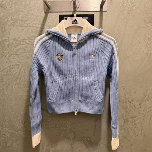 ADIDAS阿迪达斯正品TEAM FULLZIP 开衫长袖毛领夹克针织衫 KF0719