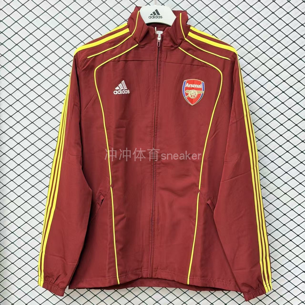 ADIDAS阿迪达斯正品ARSENAL复古立领舒适运动休闲夹克外套 JN1961