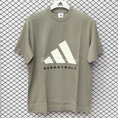 ADIDAS阿迪达斯正品BASKETBALL时尚百搭运动休闲短袖T恤 JD6127