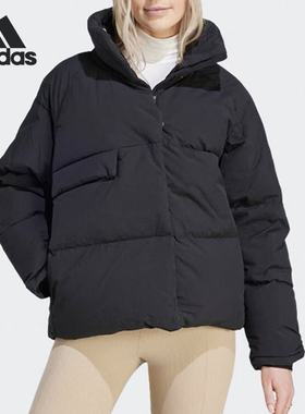 ADIDAS阿迪达斯正品BIG BAFFLE JACKET保暖立领长袖羽绒服 IK3166
