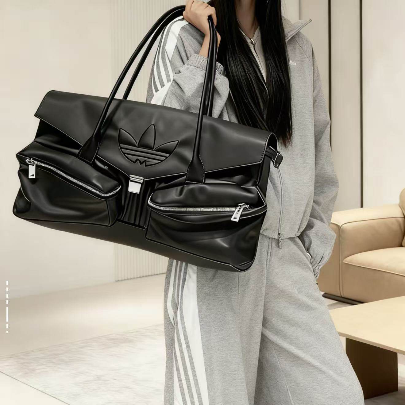 ADIDAS阿迪达斯正品三叶草经典实用长柄单肩包拎包手提包 KC1418