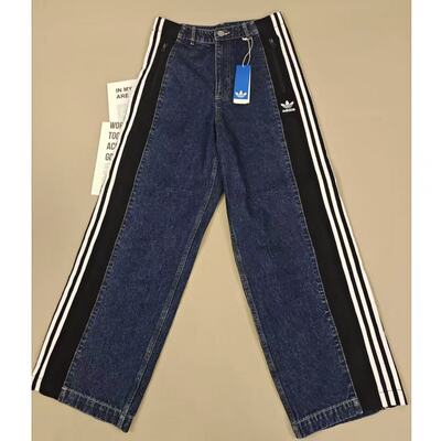 ADIDAS阿迪达斯正品WASHED DENIM JOGGERS 运动休闲牛仔裤KC2636