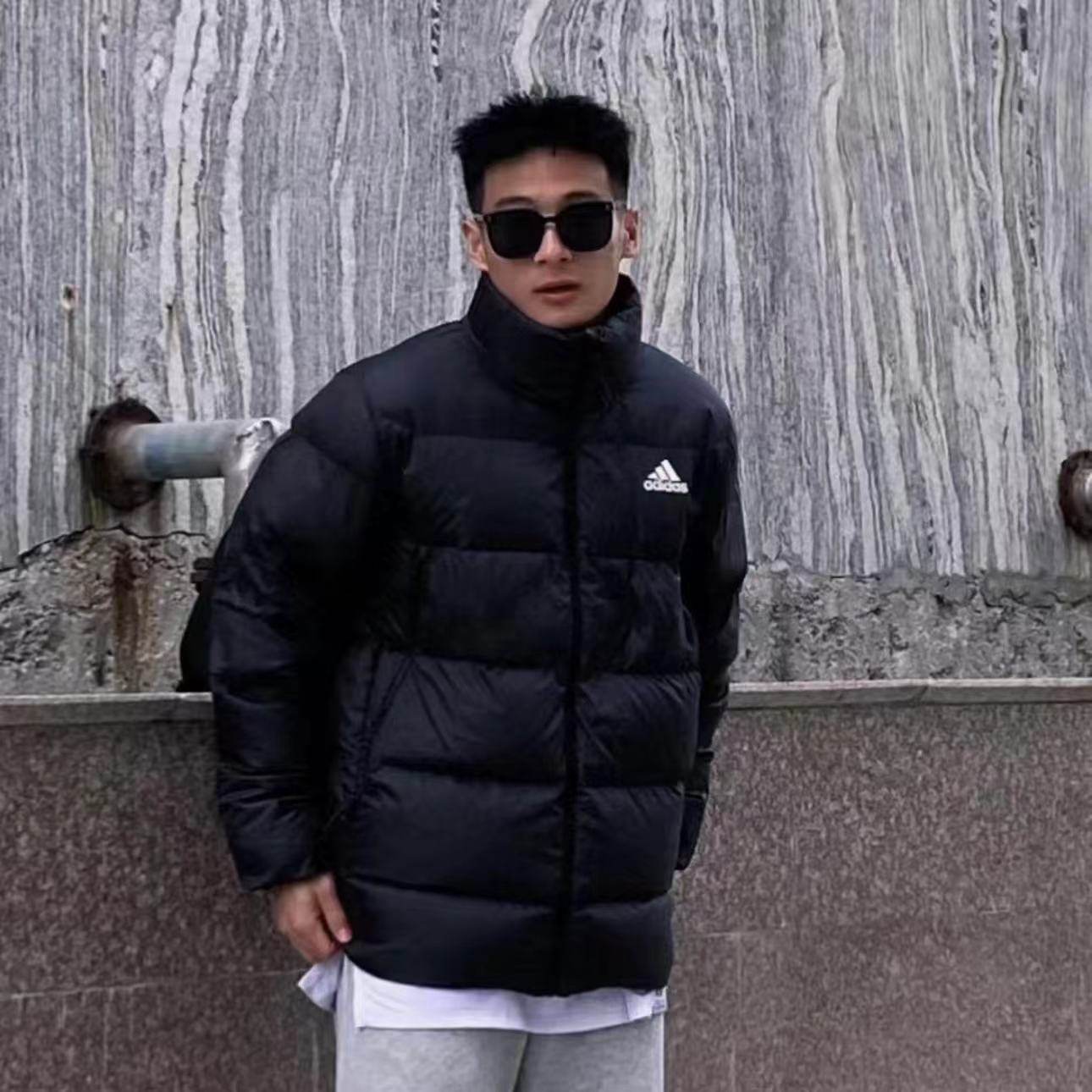 ADIDAS阿迪达斯正品户外运动休闲立领羽绒服GV5350 KF8760