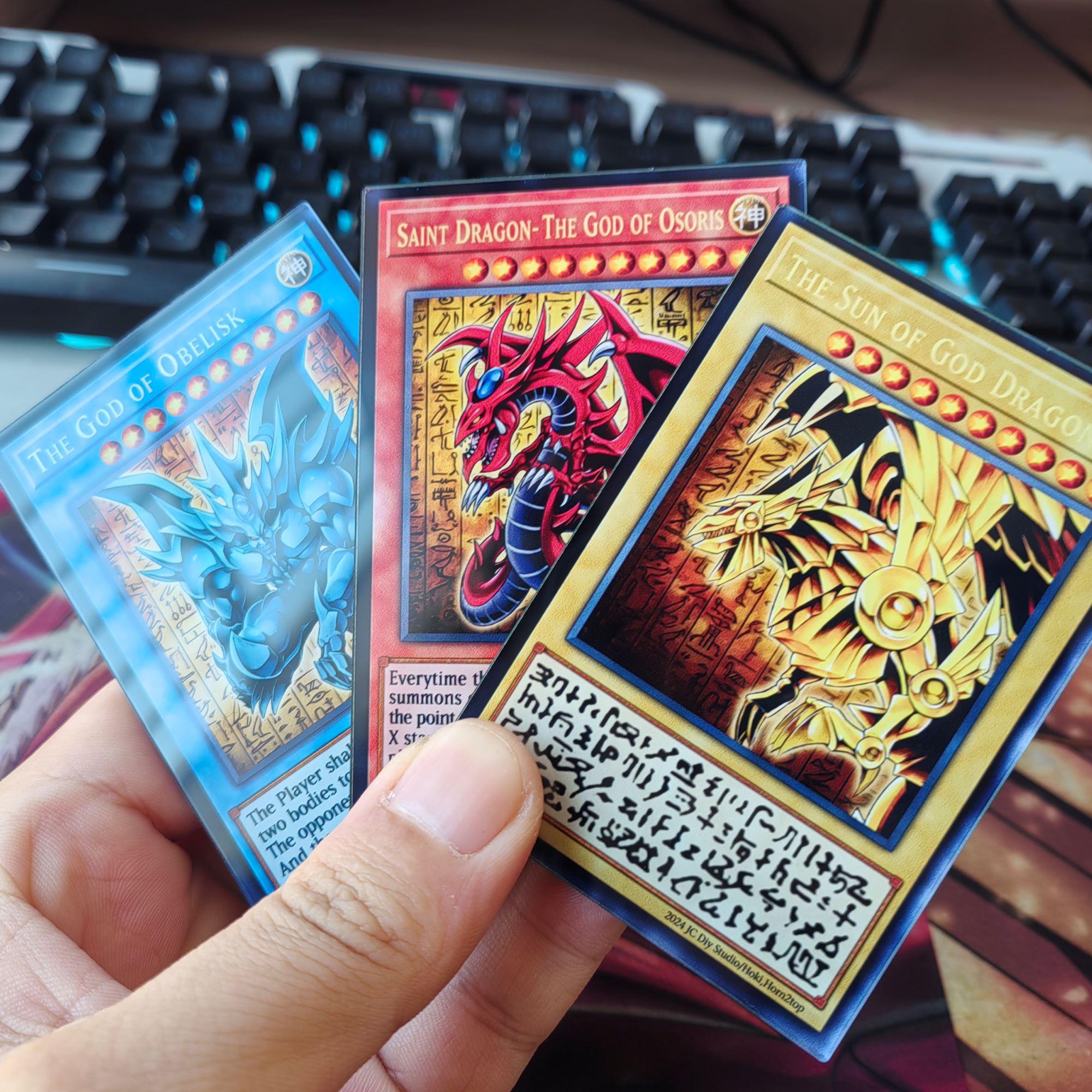 游戏王25周年三幻神亚克力自制卡黑魔女青眼白龙黑魔导黑暗大法师