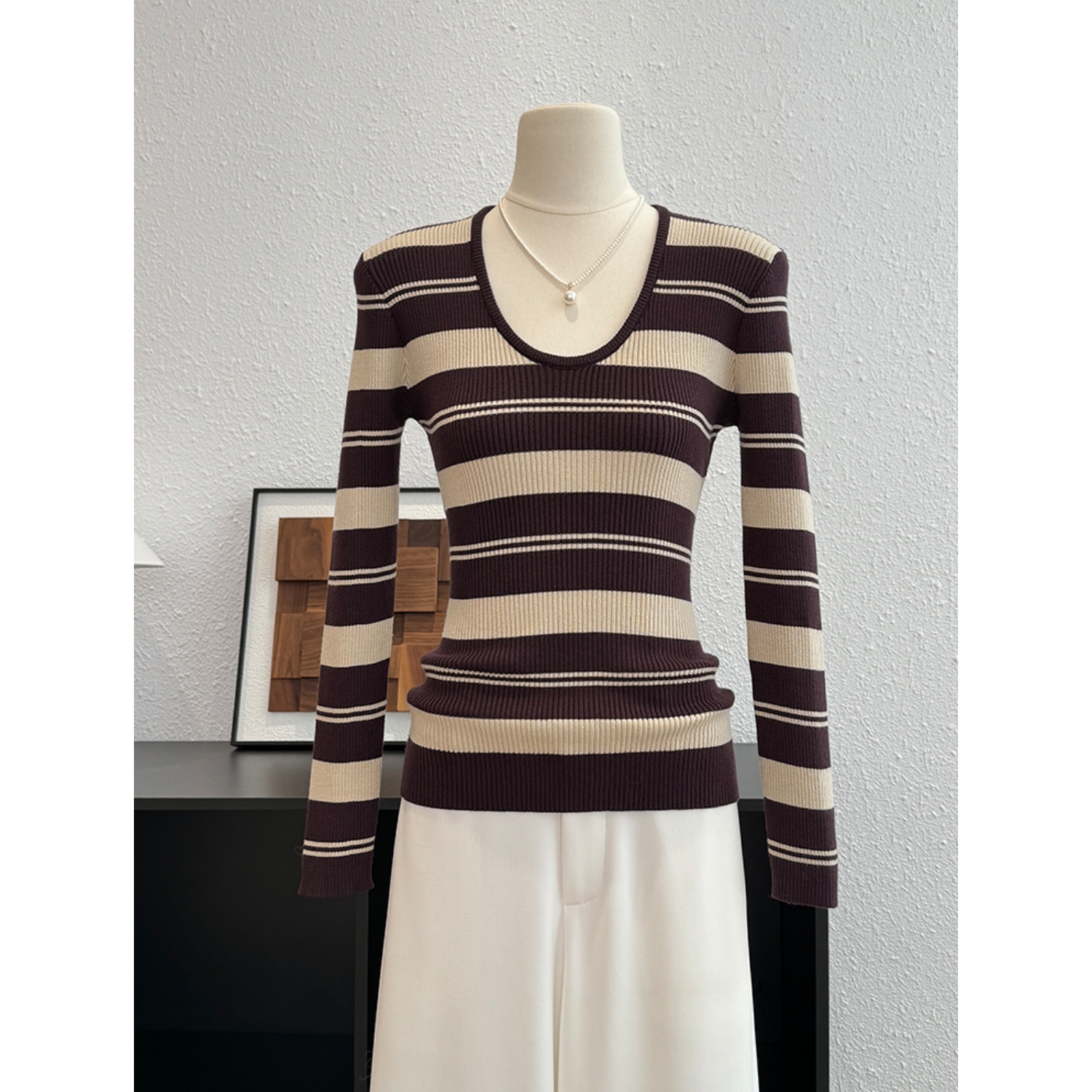 欧版高级感穿搭毛针织衫女