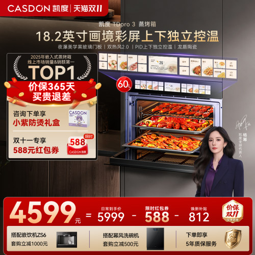 凯度TDPro3蒸烤一体机双热风