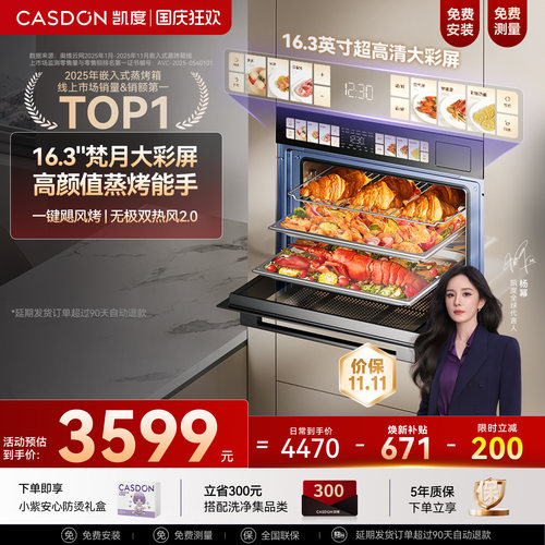 性价比首选!凯度G10pro蒸烤箱