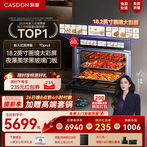 凯度TDPro3蒸烤一体机双热风