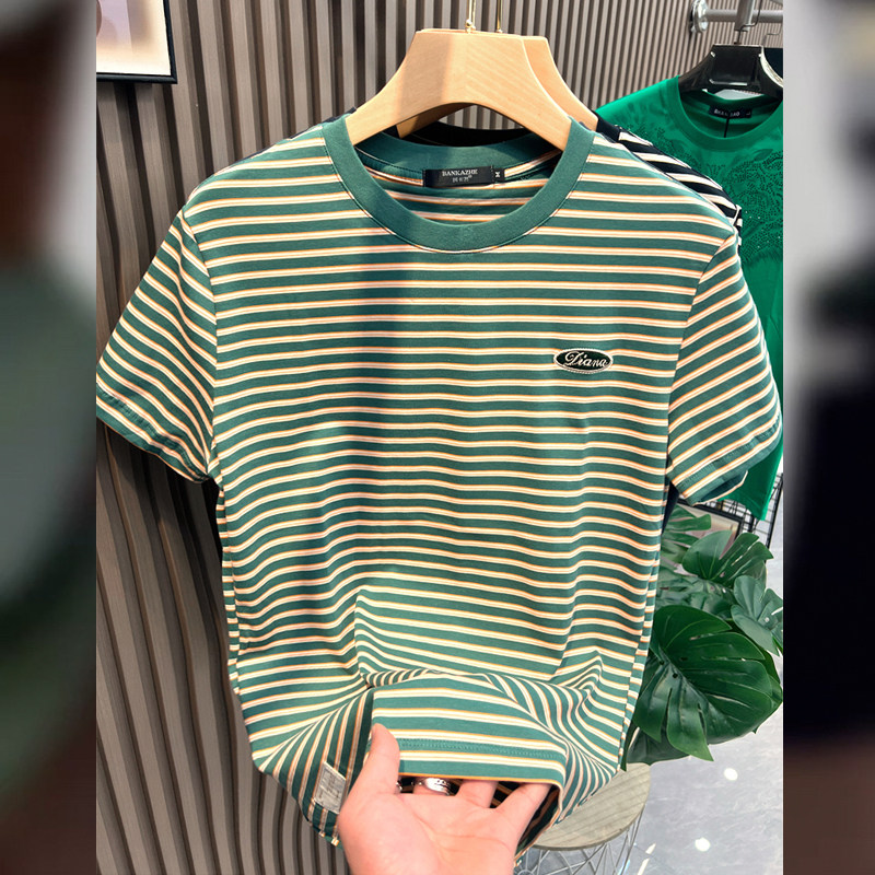 网红同款短袖T恤男潮流美式复古