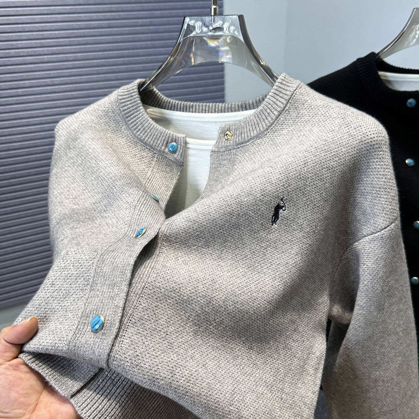 开衫毛衣外套男宽松美式复古帅气