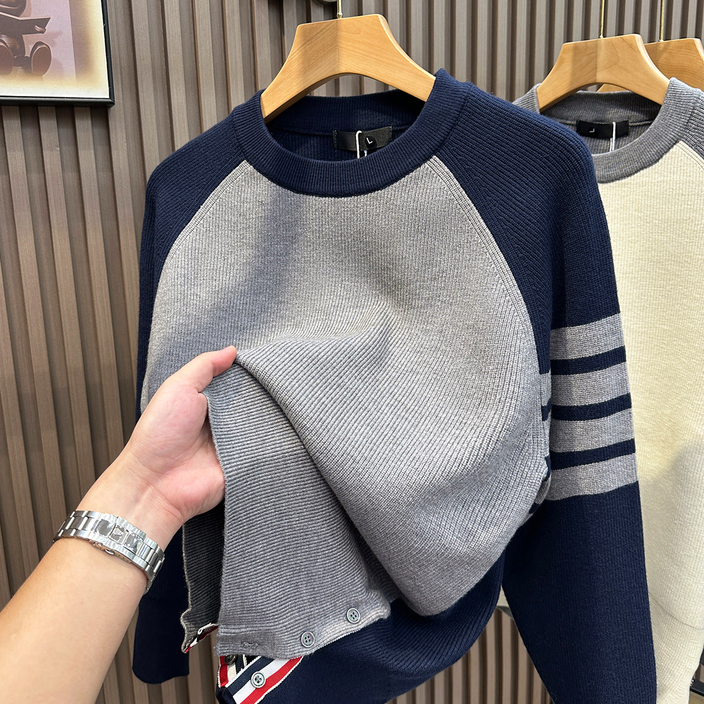 网红同款毛衣男潮流百搭美式复古