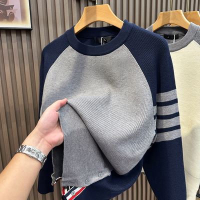 网红同款毛衣男潮流百搭美式复古