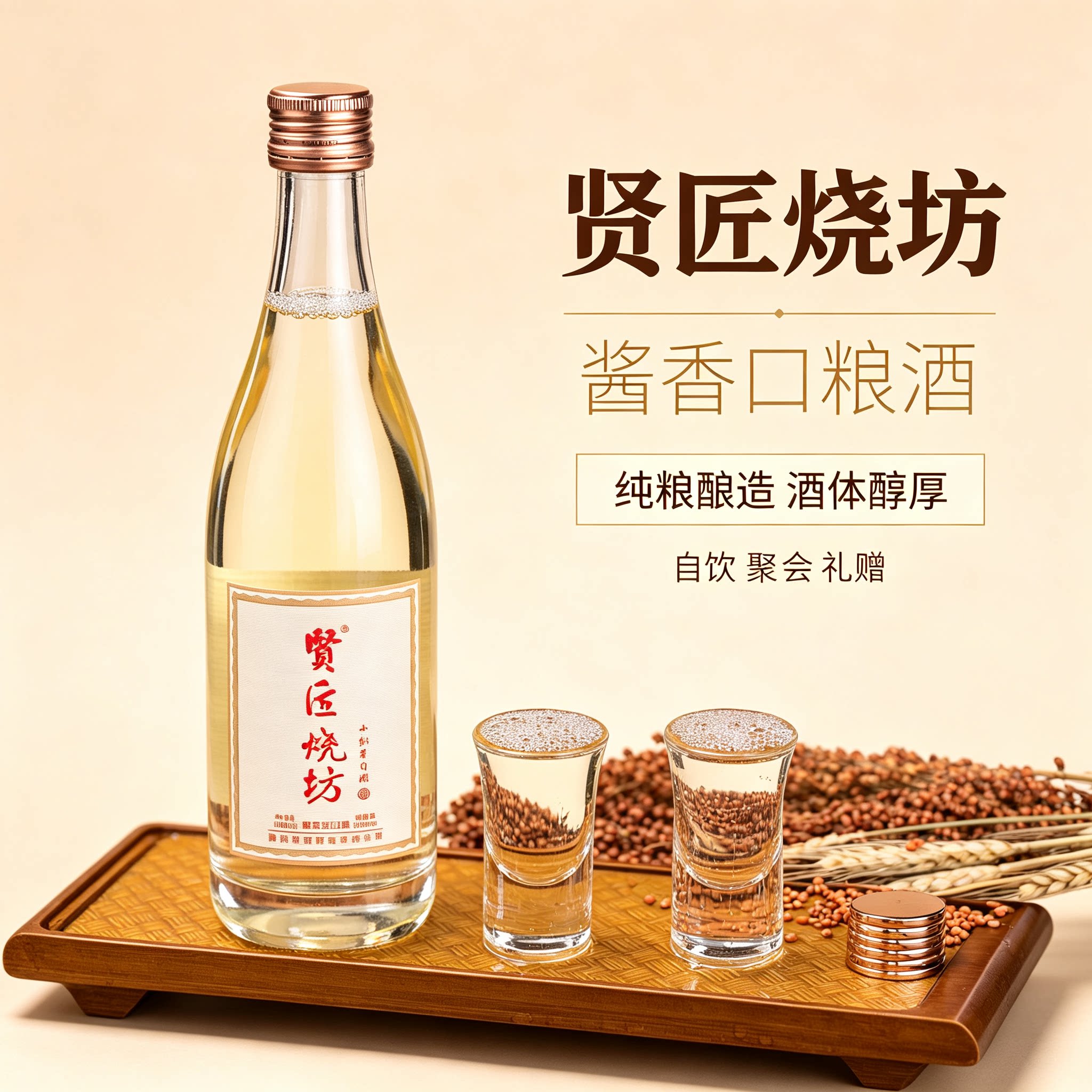 贵州酱香型白酒53度纯粮食高度原浆酒坤沙高粱酒整箱光瓶老酒试饮