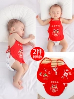 Красное детское дудоу, хлопковый летний детский бандаж пупочный для новорожденных