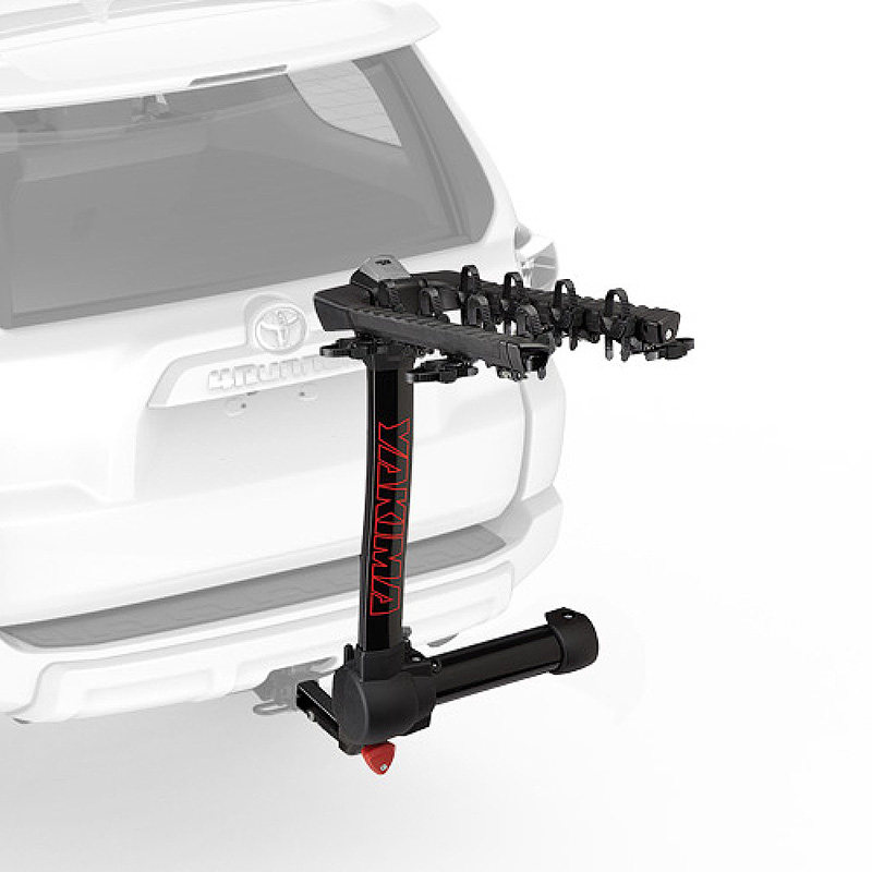 Yakima拖车钩式摇摆秋千房车自行车支架携带山地单车旋转不挡尾门