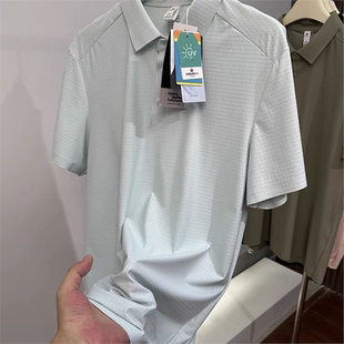 平替户外运动防晒抗UV无痕压胶弹力运动休闲速干短袖 男士 POLO衫