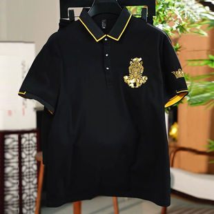 T恤肥佬胖人夏装 POLO衫 加肥加大码 打底衫 宽松男装 200斤特大码 短袖