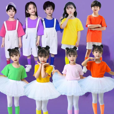 背带裤大合唱诗歌朗诵演出服新款