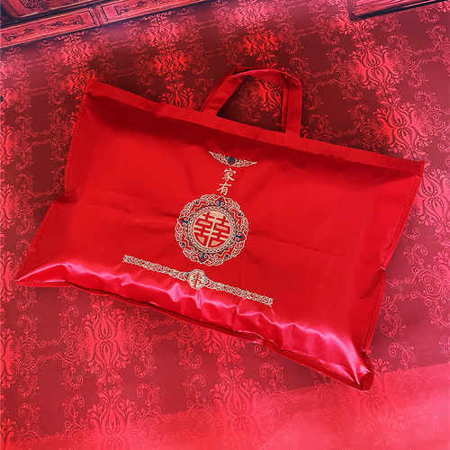 装两个枕头包装袋结婚陪嫁收纳袋