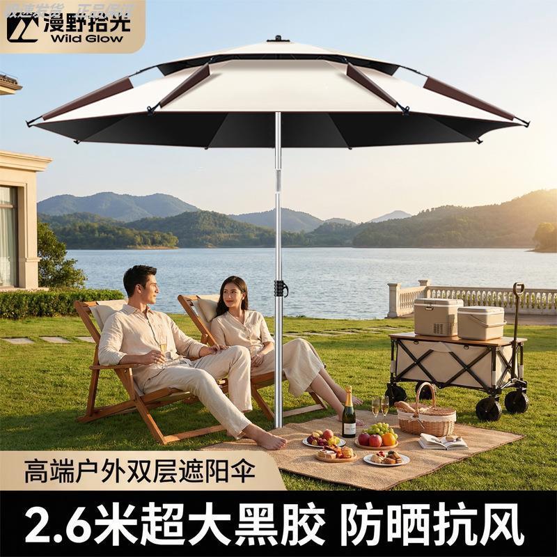 摆摊伞户外折叠遮阳伞带底座三脚架室外太阳伞防晒钓鱼雨伞露营伞