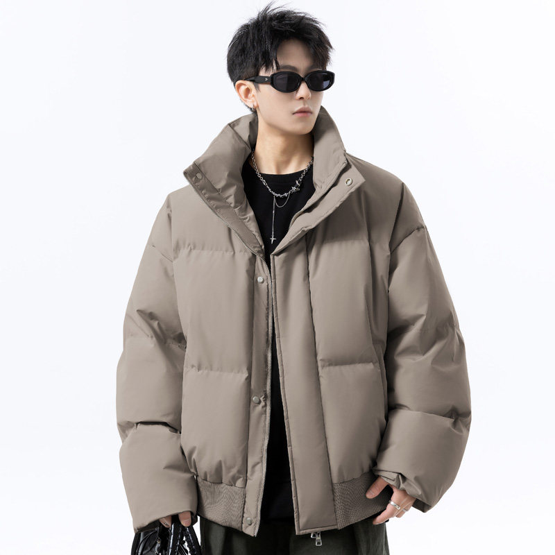 美式男款立领加厚防水羽绒棉服