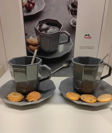 staub珐宝新品钻石系列陶瓷碗盘子家用圆盘鱼盘多功能餐具10件套