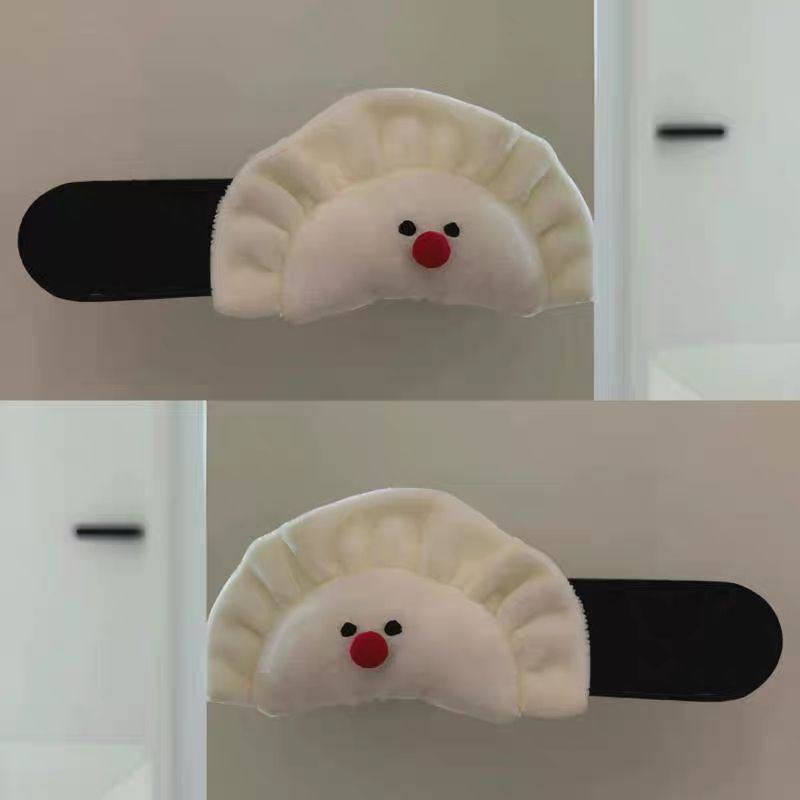 可爱饺子门把手套防撞门把手针织保护套卡通玩偶家装装饰把手护套,居家布艺,净化器罩,淘宝优惠券,粉丝福利购,淘宝优惠卷