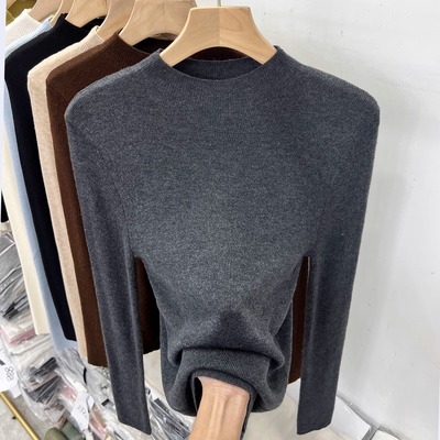 半高领套头内搭气质针织打底衫