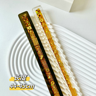 手工定制滴胶麻将牌尺流沙款