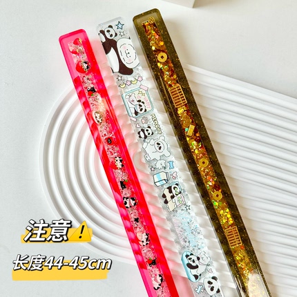 现货成品滴胶麻将牌尺流沙款推牌尺手工diy