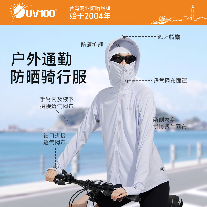 UV100防晒衣女夏防紫外线透气宽松夏季2026新款大帽檐遮阳服24525
