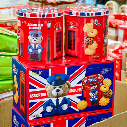 节日伴手礼英伦小熊曲奇