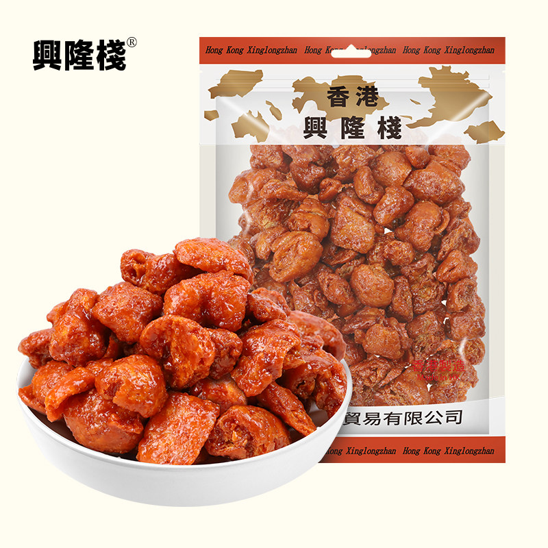 香港代购优之良品同款兴隆栈斋烧鹅斋鸡粒227克休闲零食包邮y