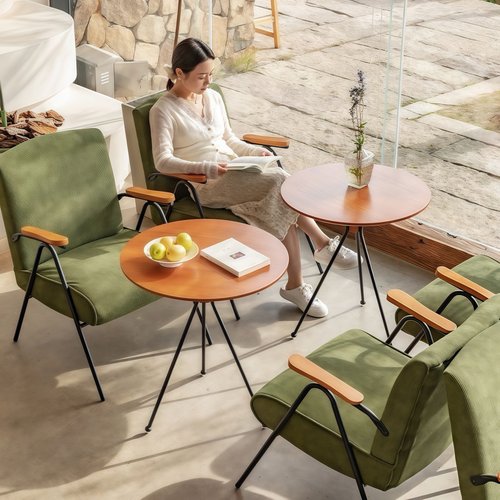 奶茶店桌椅组合商用套装