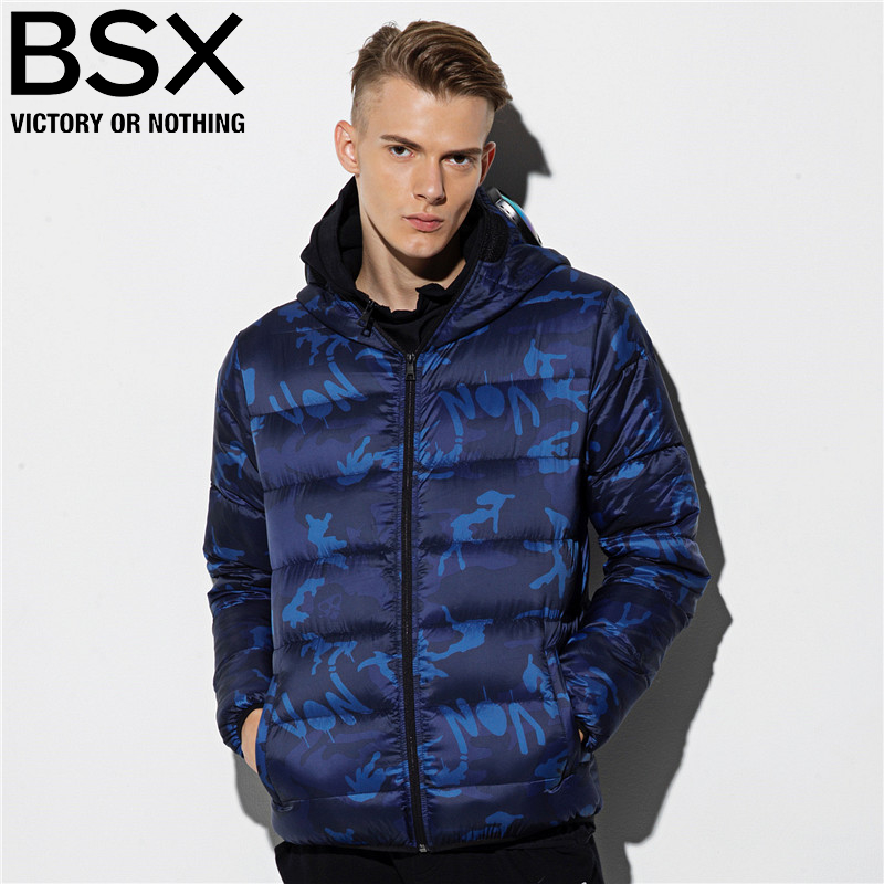 BSX³±ÅÆÓðÈÞ·þ ÄÐ90%º¬ÈÞÁ¿Á¬Ã±Ó¡»¨ÅäÑÛ¾µÇᱡÓðÈÞÍâÌ×04077623