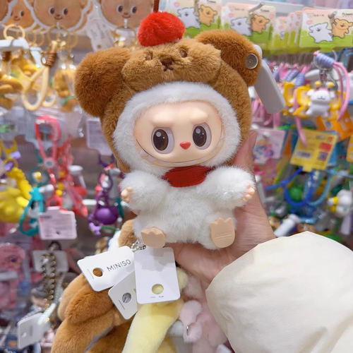 Labubu挂件专用手作毛绒发箍娃衣拉布布1715cm马卡龙坐坐可乐用