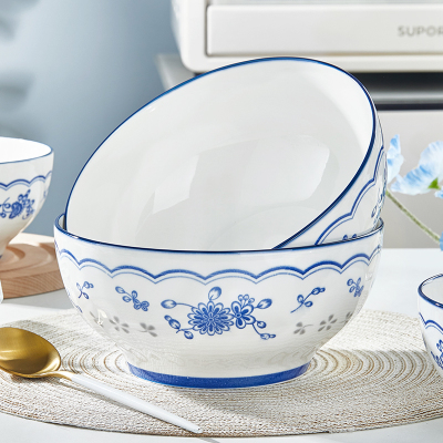 嘉兰瓷秀源釉下彩陶瓷青花瓷汤碗