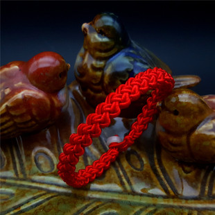 红绳手链手工编织马年本命年女平安好运情侣男女如意结学生红手绳